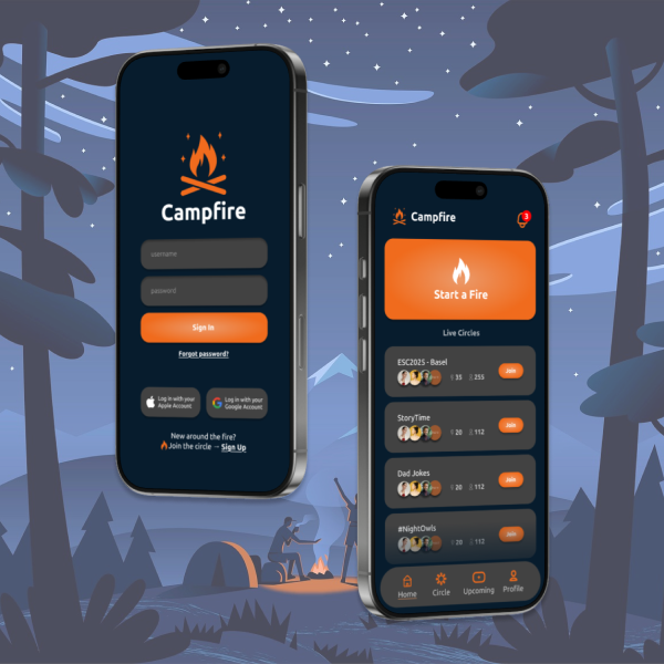 Campfire mobile app cover